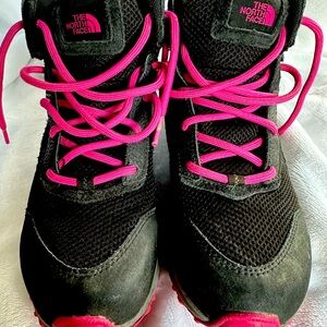 Kids North Face hiking shoes size 2 girls